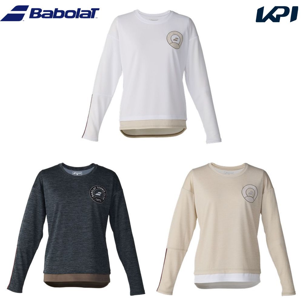 バボラ Babolat テニスウェア レディース   PLAY LONG SLEEVE SHIRT ロングスリーブシャツ BWP6576 2026FW 7月下旬発売予定※予約