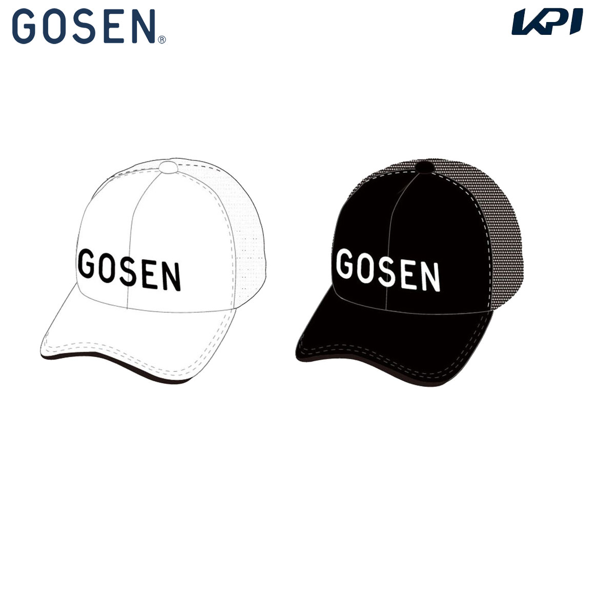 ゴーセン GOSEN テニスキャップ・バイザー ビックロゴキャップ C23A05 2023夏企画 6月末発売予定※予約