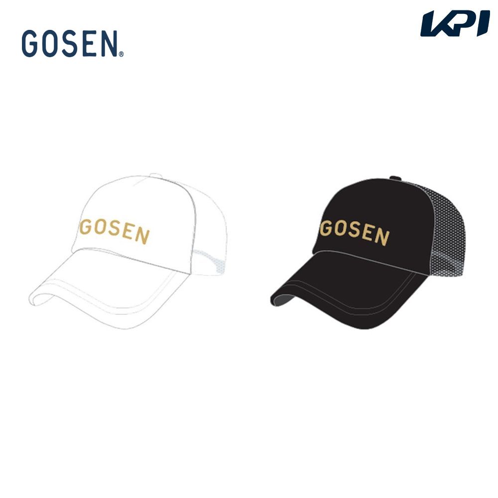 ゴーセン GOSEN テニスキャップ・バイザー ユニセックス   ロゴキャップ Ｂ 2026夏企画 C26A04 7月下旬発売予定※予約