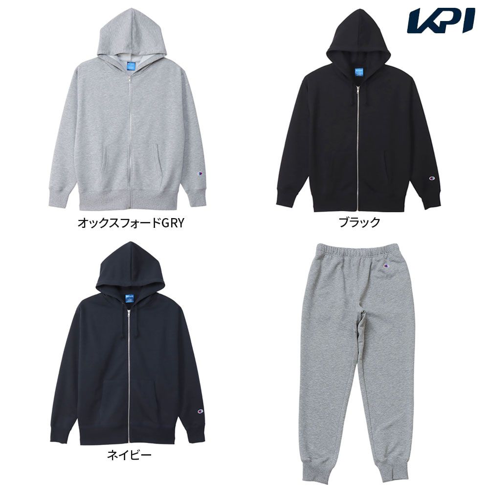チャンピオン Champion マルチSPウェア ユニセックス   【上下セット】ZIP SWEATSHIRT C3XS160＋パンツC3XS253 C3XS160-C3XS253-070 2023SS