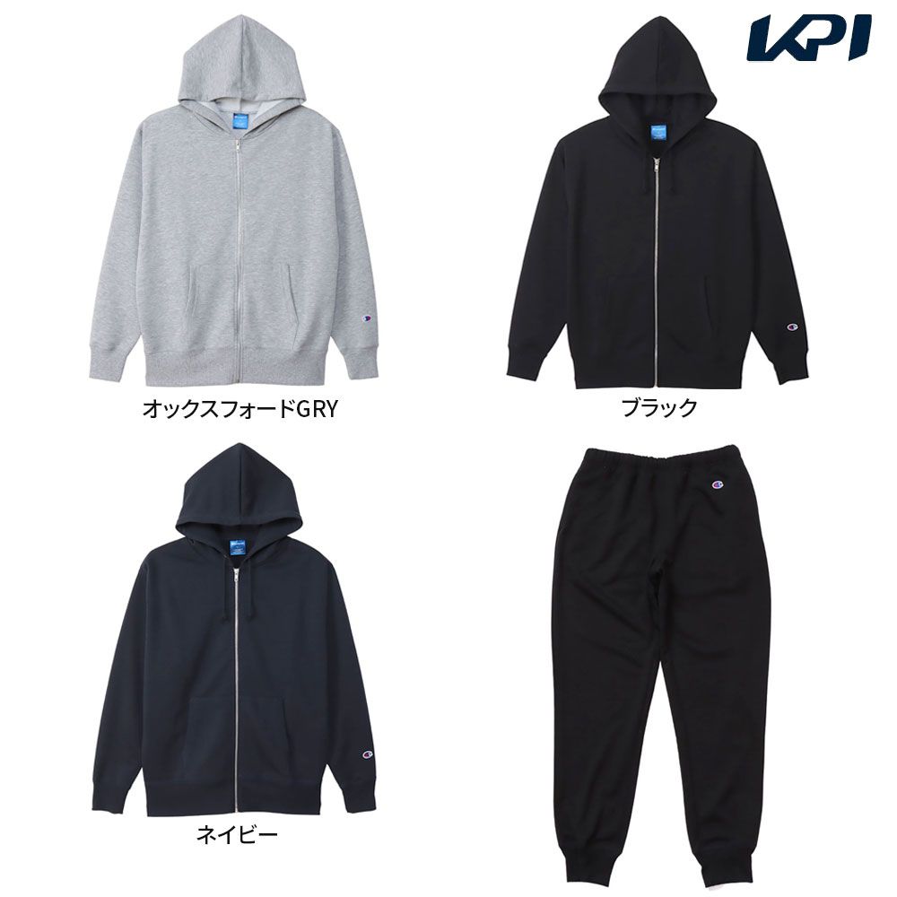 チャンピオン Champion マルチSPウェア ユニセックス   【上下セット】ZIP SWEATSHIRT C3XS160＋パンツC3XS253 C3XS160-C3XS253-090 2023SS