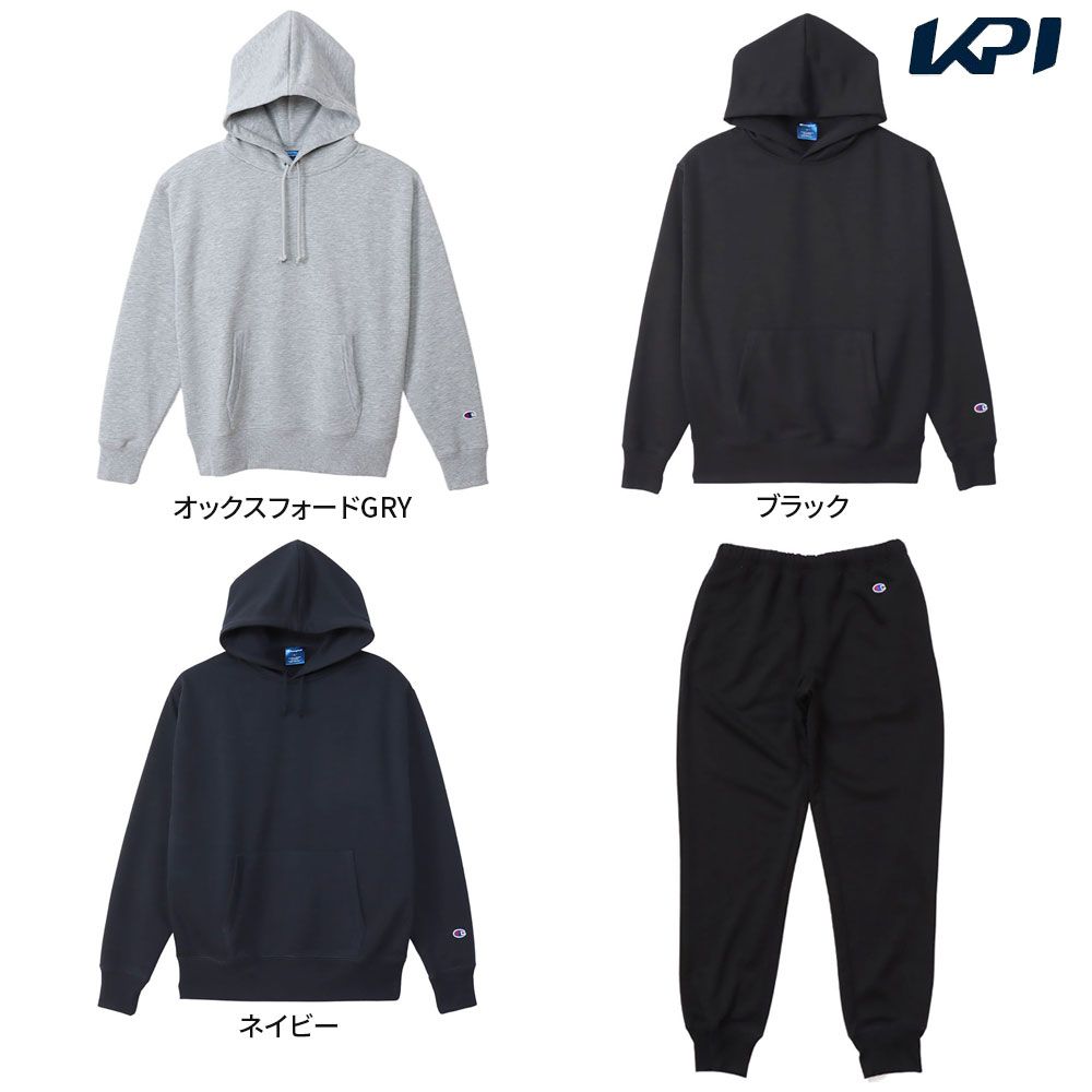 チャンピオン Champion マルチSPウェア ユニセックス   【上下セット】HOODED SWEATSHIRT C3XS161＋パンツC3XS253 C3XS161-C3XS253-090 2023SS