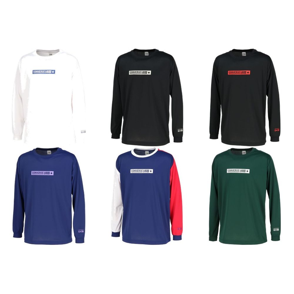 コンバース CONVERSE バスケットウェア ユニセックス   プリントロングスリーブシャツ CB252360L 2025FW