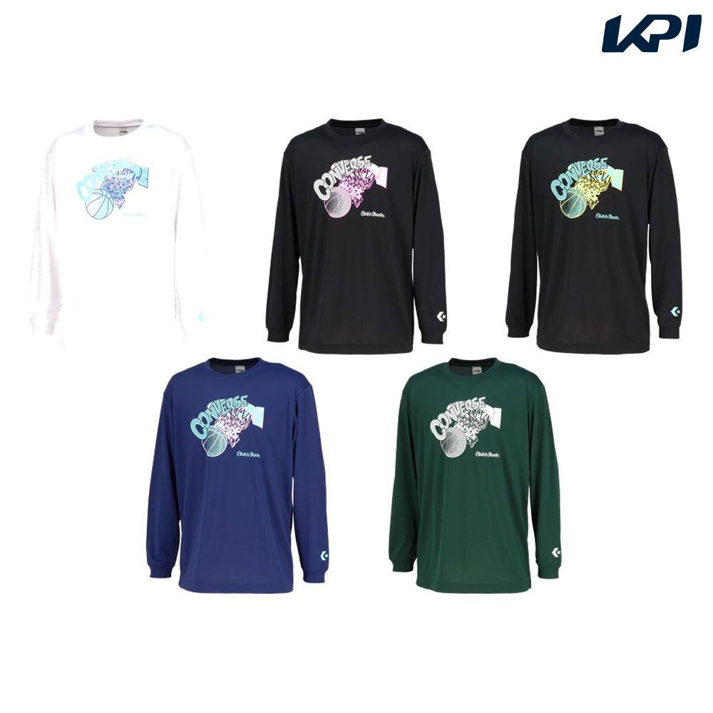 コンバース CONVERSE バスケットウェア ユニセックス   プリントロングスリーブシャツ CB252365L 2025FW