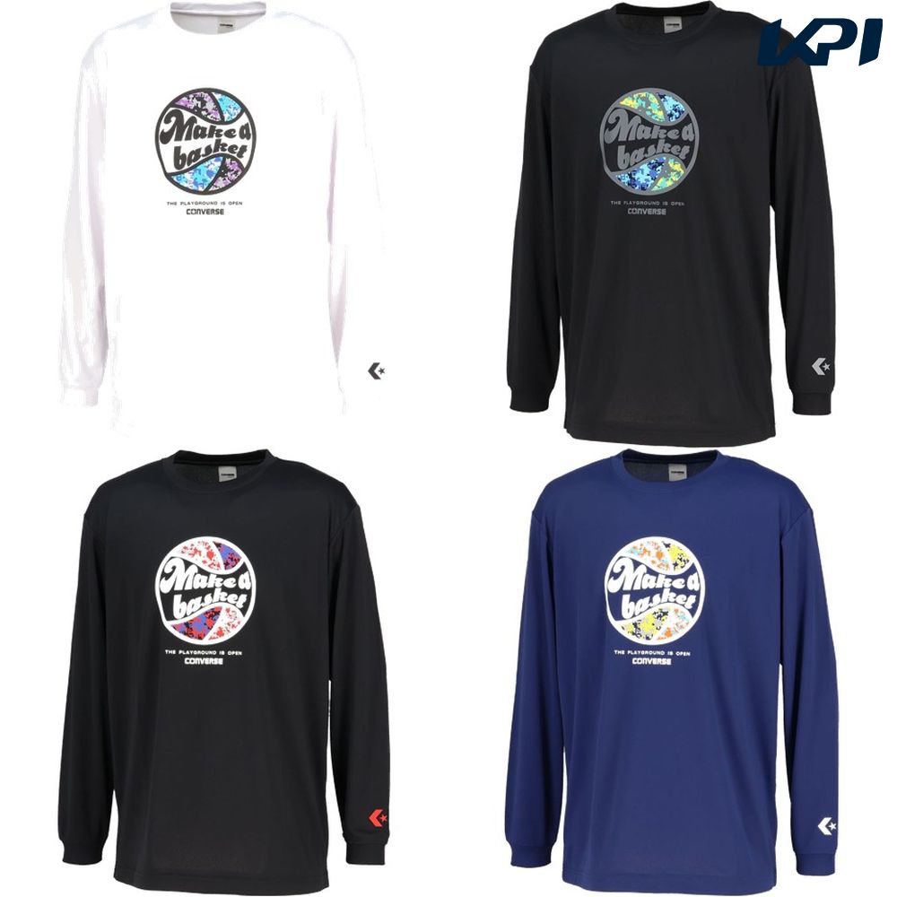 コンバース CONVERSE バスケットウェア ユニセックス   プリントロングスリーブシャツ CB252366L 2025FW