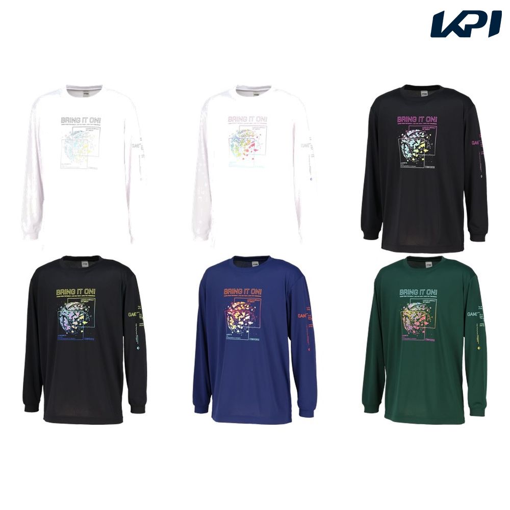 コンバース CONVERSE バスケットウェア ユニセックス   プリントロングスリーブシャツ CB252367L 2025FW