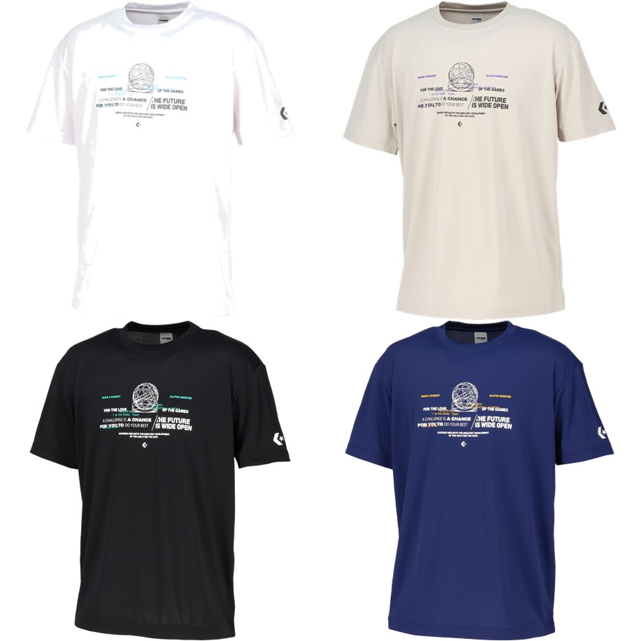 コンバース CONVERSE バスケットウェア ユニセックス   プリントTシャツ CB261364 2026SS