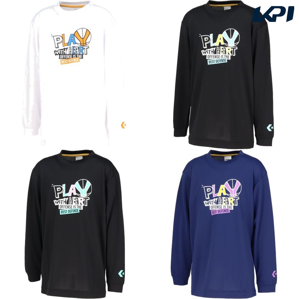 コンバース CONVERSE バスケットウェア ジュニア   Jr.プリントロングスリーブ CB452359L 2025FW