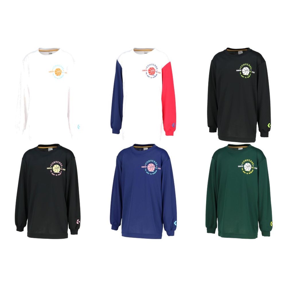 コンバース CONVERSE バスケットウェア ジュニア   Jr.プリントロングスリーブ CB452360L 2025FW