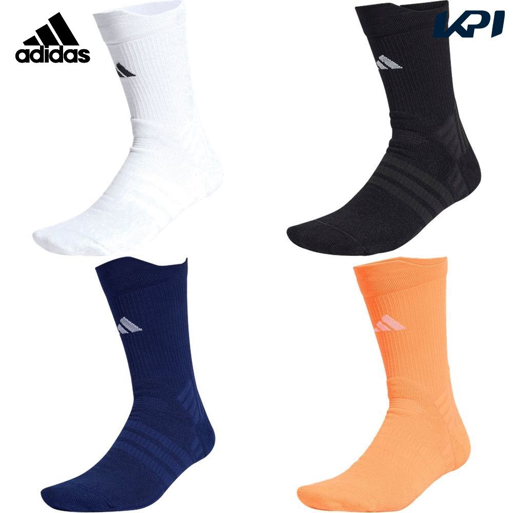 アディダス adidas テニスアクセサリー ユニセックス   テニス クルーソックス クッション 1足組 CH260