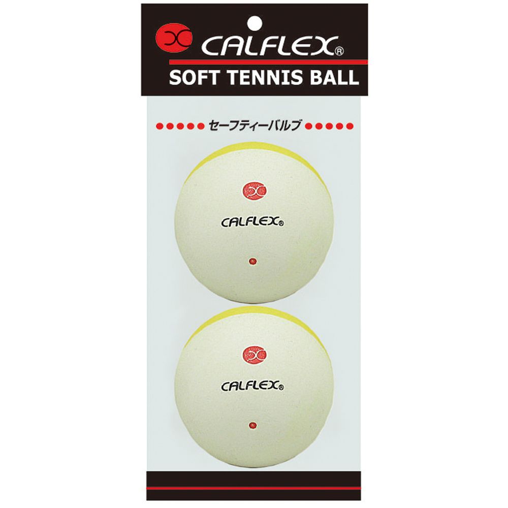 サクライ貿易 ソフトテニステニスボール  ツートンカラーソフトテニスボール　2P CLB-402WHxYL