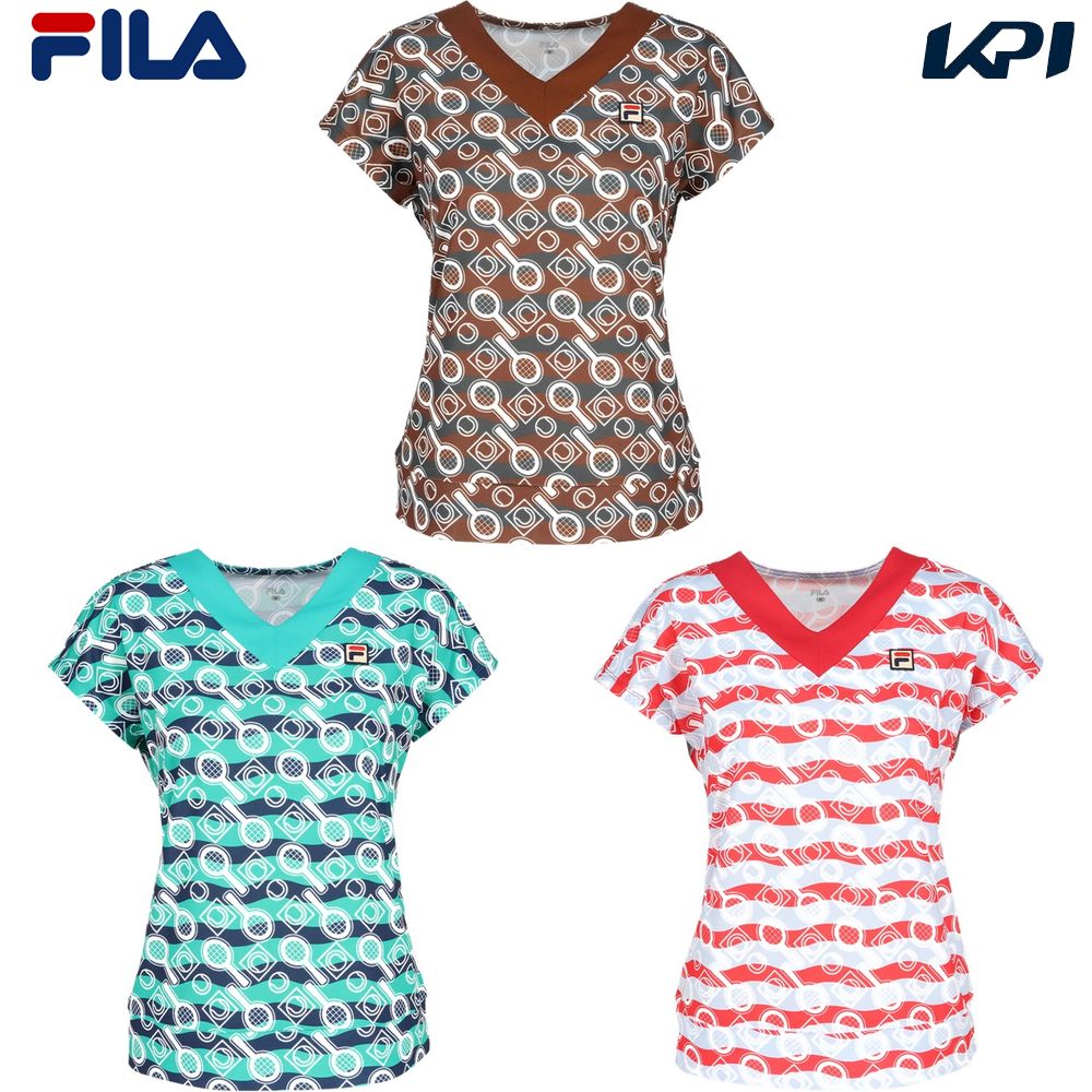 フィラ FILA テニスウェア レディース   ゲームシャツ CZ6FGW017 2026FW 8月上旬発売予定※予約