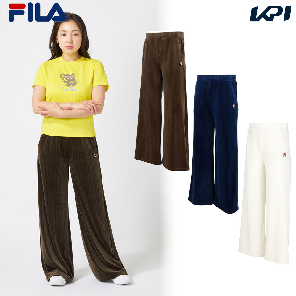 フィラ FILA テニスウェア レディース   ワイドロングパンツ CZ6FGW030 2026FW 9月上旬発売予定※予約