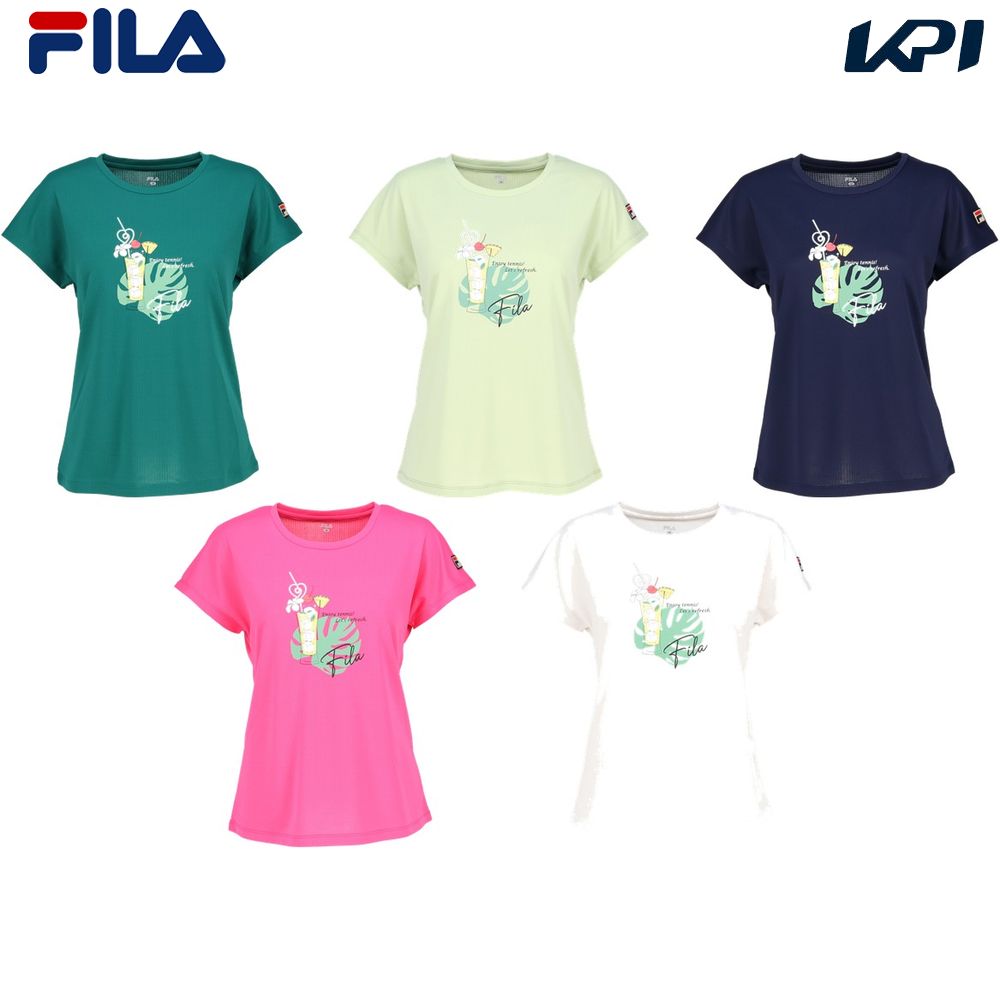 フィラ FILA テニスウェア レディース   グラフィックTシャツ CZ6SGW018 2026SS