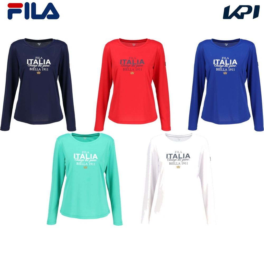 フィラ FILA テニスウェア レディース   ロングスリーブグラフィックTシャツ CZ6SGW043 2026SS