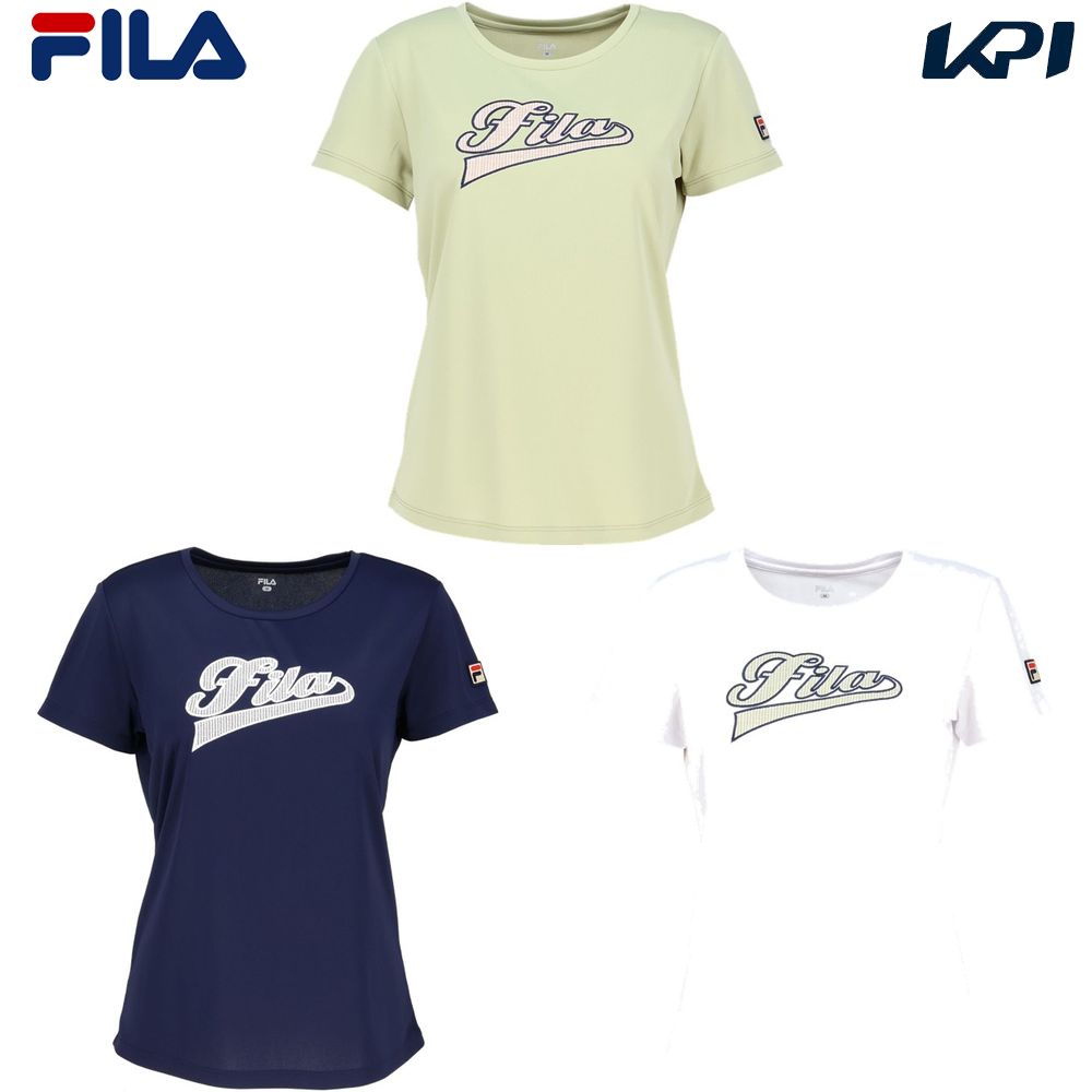 フィラ FILA テニスウェア レディース   アップリケTシャツ CZ6SGW046 2026SS