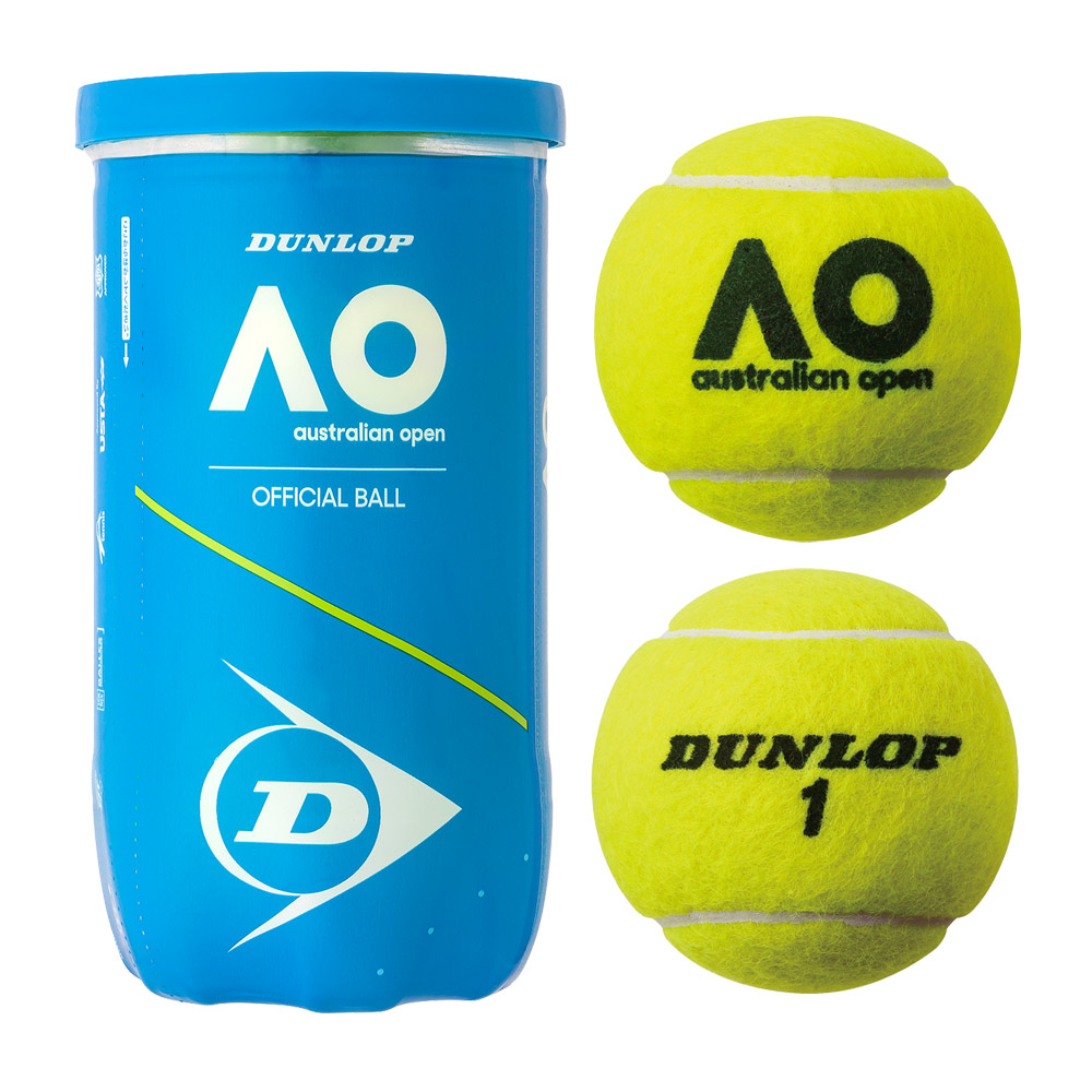 【365日出荷】ダンロップ DUNLOP Australian Open オーストラリアンオープン 大会使用球 公式ボール AO 2球入 2個入 1缶 テニスボール DAOAYL2TIN