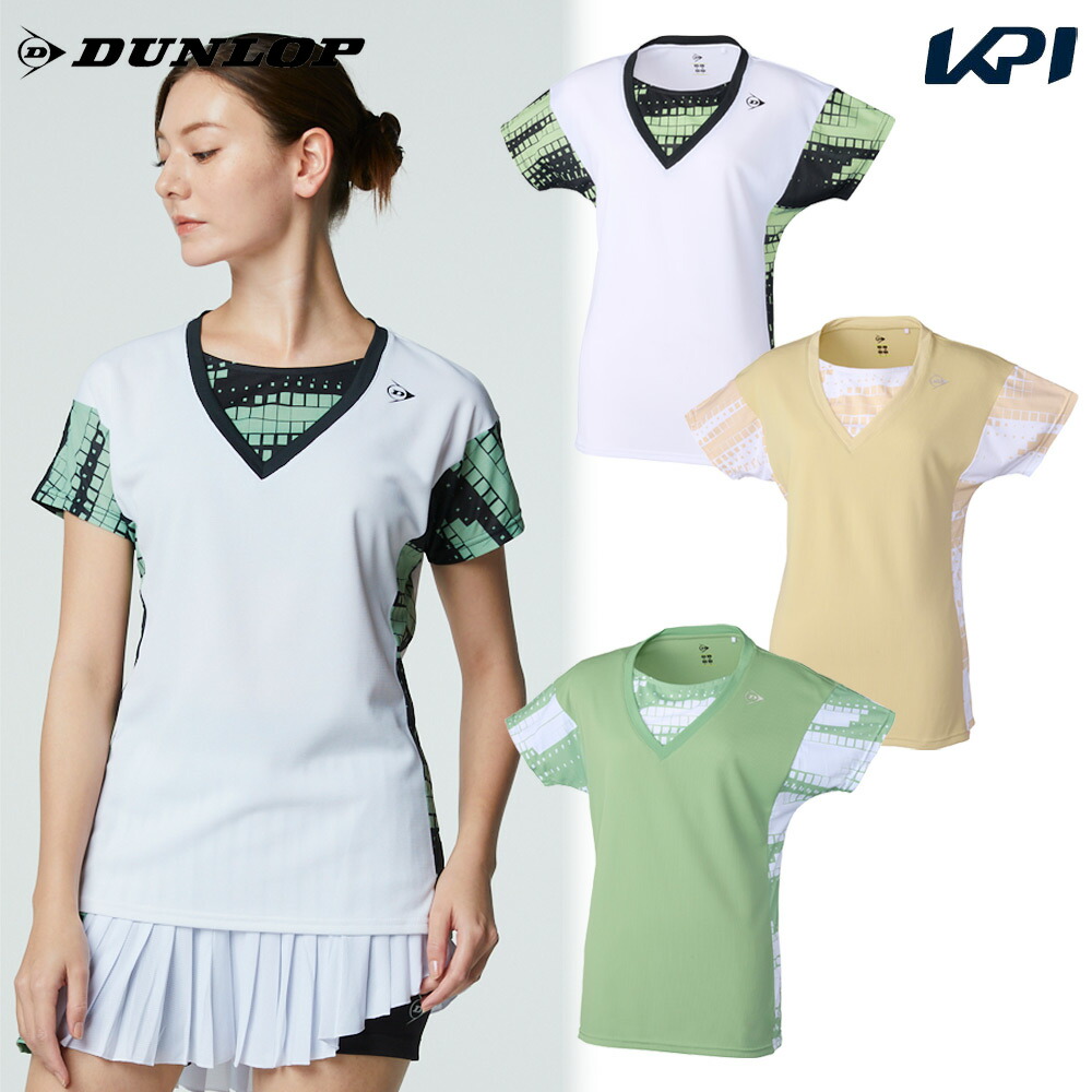 ダンロップ DUNLOP テニスウェア レディース   ゲームシャツ DAP1620W 2026SS 2月下旬発売予定※予約