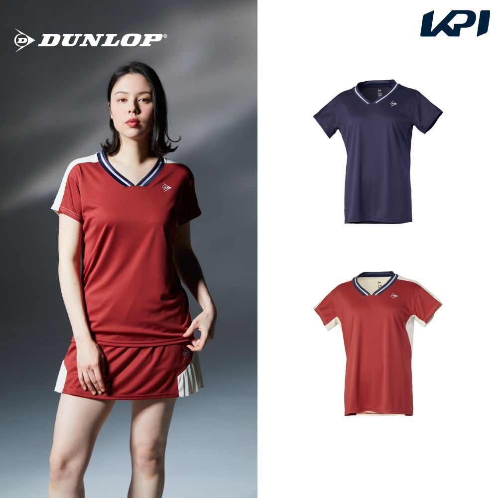 ダンロップ DUNLOP テニスウェア レディース   ゲームシャツ DAP1661W 2026FW 7月下旬発売予定※予約
