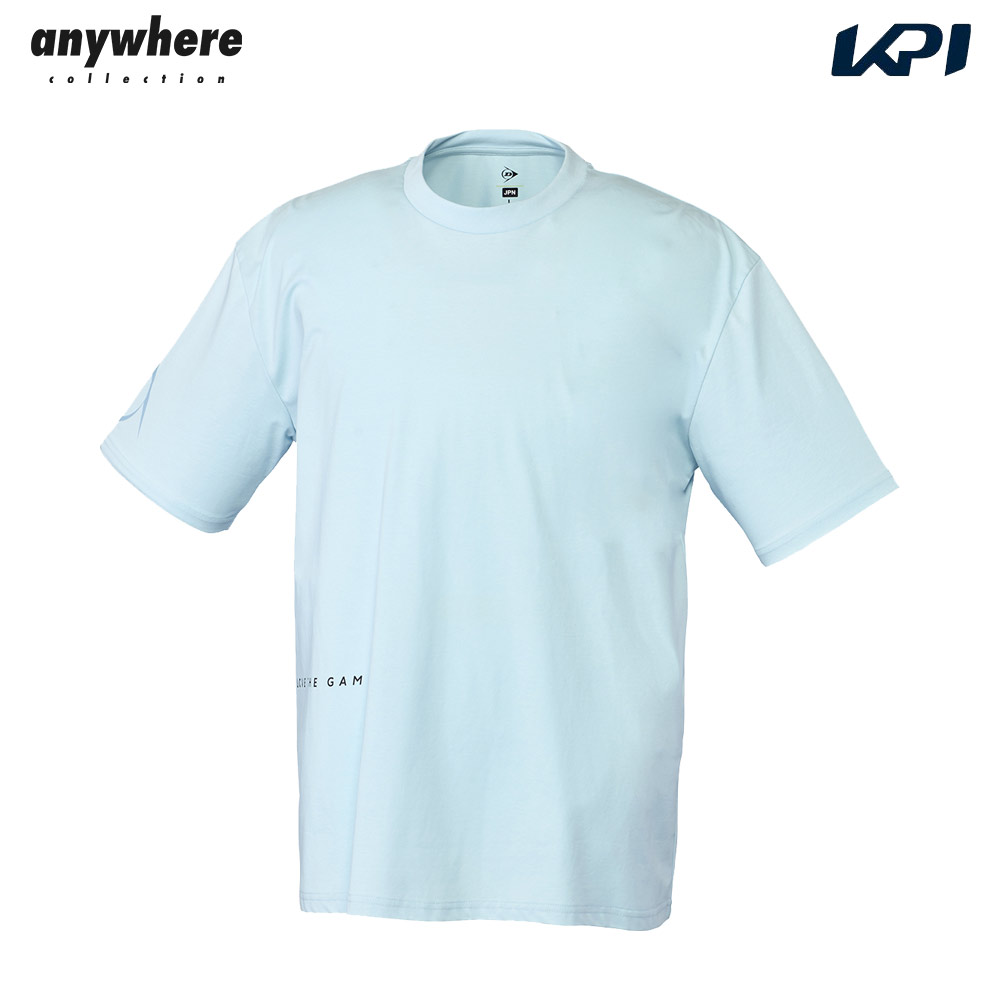 ダンロップ DUNLOP テニスウェア ユニセックス anywhereコレクション  オーバーサイズ Tシャツ DASM-8445-CBL 2025SS 4月上旬発売予定※予約