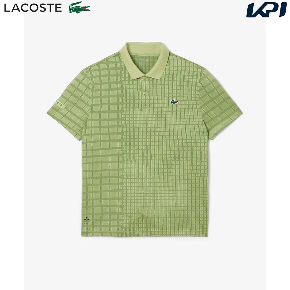 ラコステ LACOSTE テニスウェア メンズ 『ノバク・ジョコビッチ』ラケットプリントウルトラドライポロシャツ DH4789-99-SIW 2025FW 11月下旬発売予定※予約