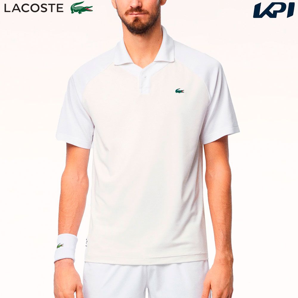 ラコステ LACOSTE テニスウェア メンズ   『ダニール・メドベージェフ』変形ポロシャツ DH7381-99-800 2024SS