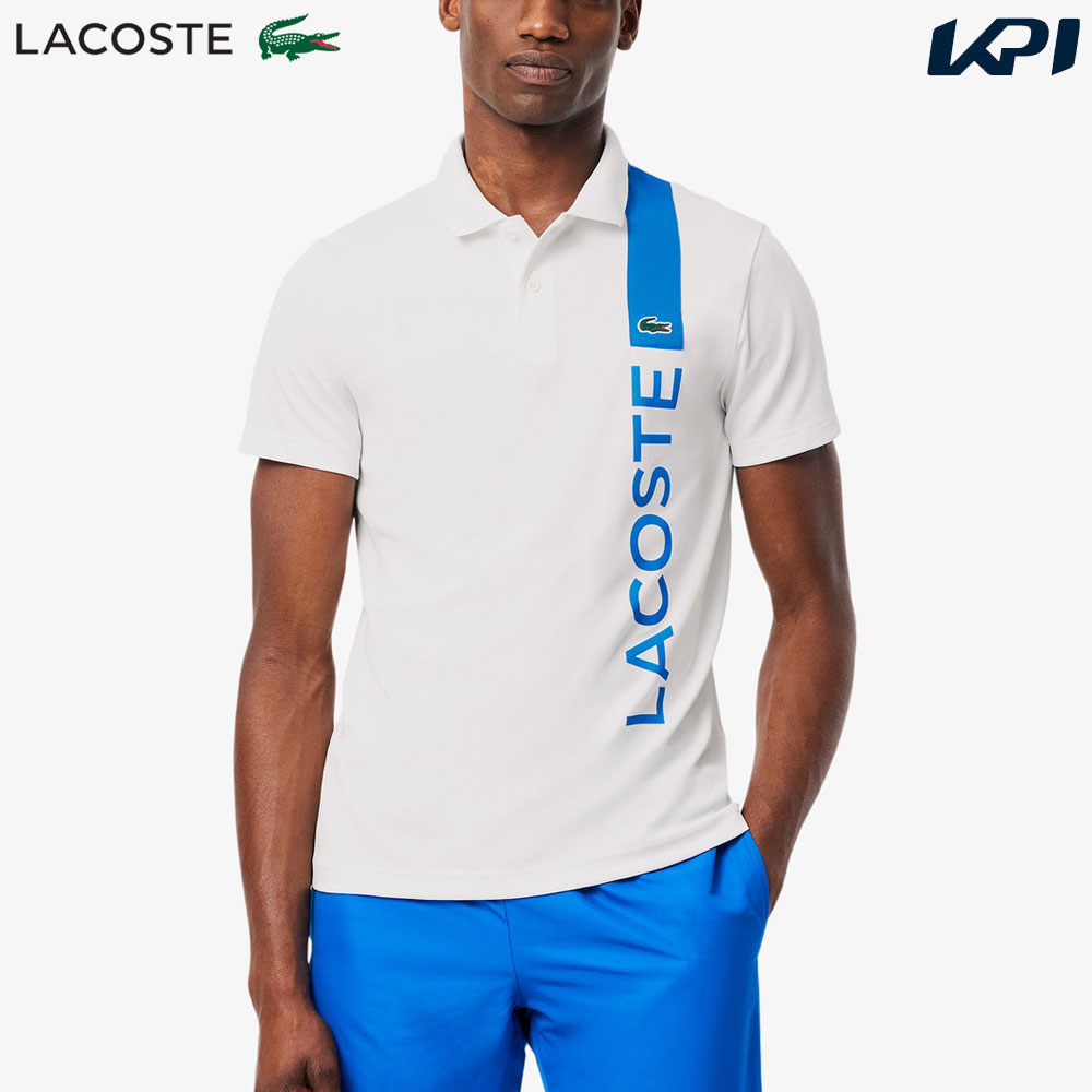 ラコステ LACOSTE テニスウェア メンズ   アシンメトリーデザインウルトラドライ ポロシャツ DH8940-99-GI6 2025SS