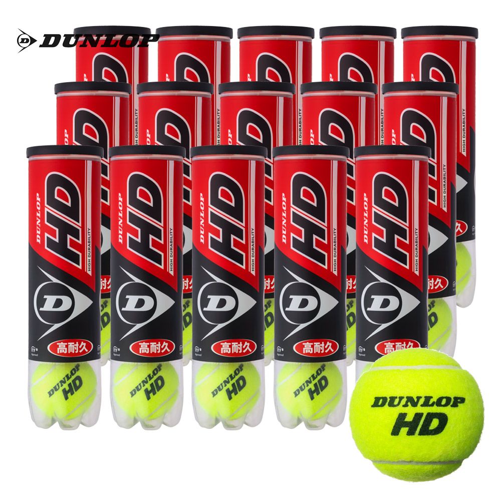 ダンロップ DUNLOP 硬式テニスボール ダンロップ HD　DUNLOP HD 1箱 15缶(60球) DHD4CS60
