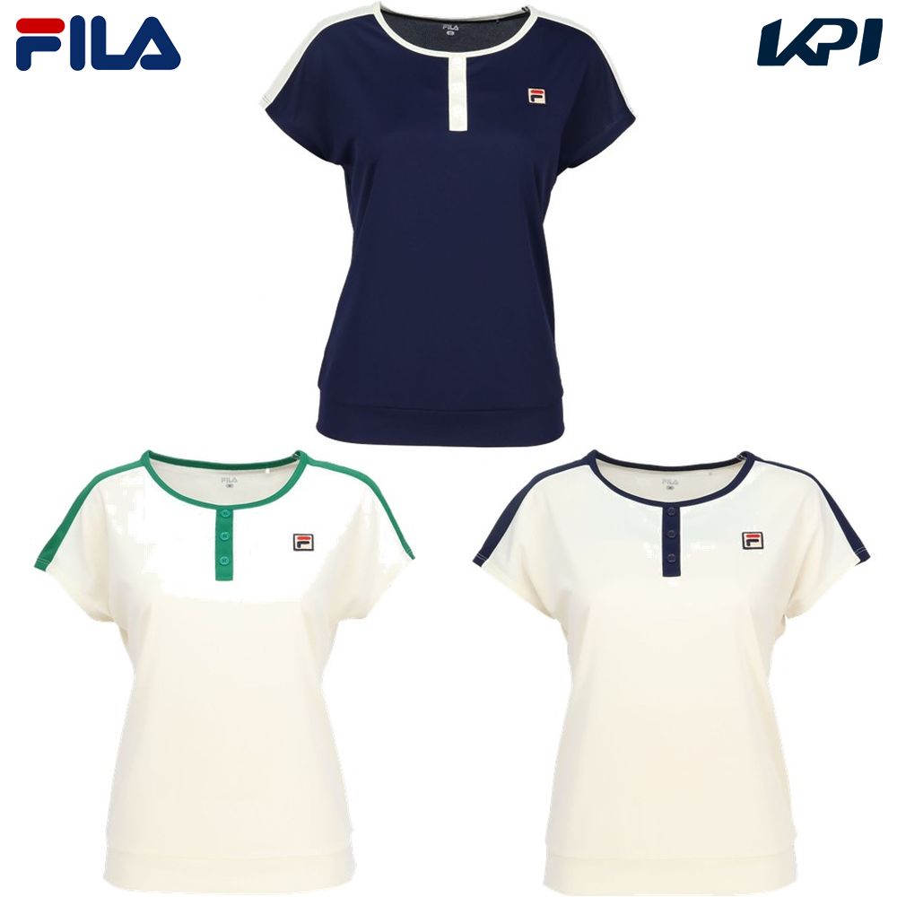フィラ FILA テニスウェア レディース   ゲームシャツ EL0037 2025SS