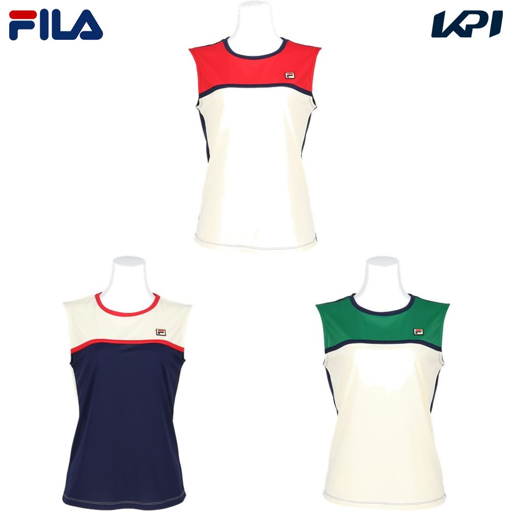 フィラ FILA テニスウェア レディース   ノースリーブシャツ EL0038 2025SS