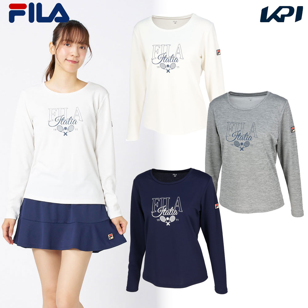 フィラ FILA テニスウェア レディース   ロングスリーブグラフィックTシャツ EL0209 2025FW 8月上旬発売予定※予約
