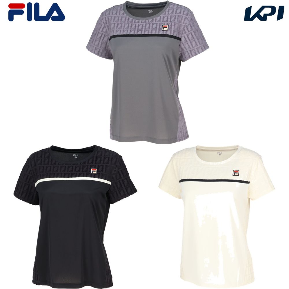 フィラ FILA テニスウェア レディース   ゲームシャツ EL0250 2025FW 10月上旬発売予定※予約