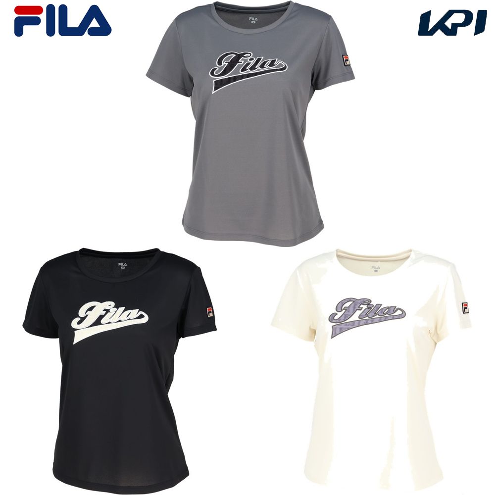 フィラ FILA テニスウェア レディース   アップリケTシャツ EL0251 2025FW 10月上旬発売予定※予約