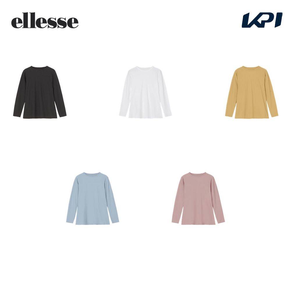 エレッセ Ellesse テニスウェア レディース   4way Stretch Flare L/S Shirt 長袖Tシャツ EW024102 2024SS