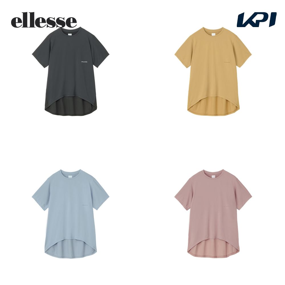 エレッセ Ellesse テニスウェア レディース   Color Protection Relaxed S/S Shirt 半袖Tシャツ EW024107 2024SS