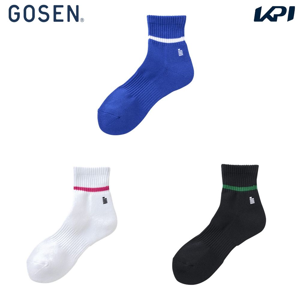 ゴーセン GOSEN テニスアクセサリー レディース   ショートソックス F2401