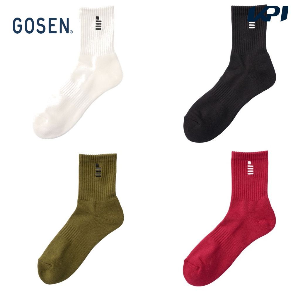 ゴーセン GOSEN テニスアクセサリー ユニセックス   ミドルソックス 25-28cm F2600