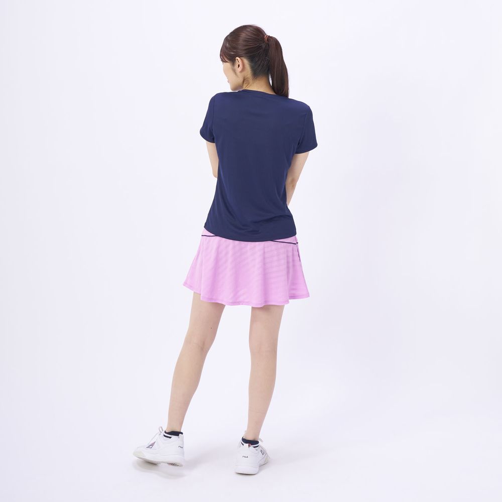 フィラ FILA テニスウェア レディース アップリケTシャツ VL2866 2024SS 「クールタオルプレゼントキャンペーン対象」 - KPI  CLUB（KPI公式オンラインストア）