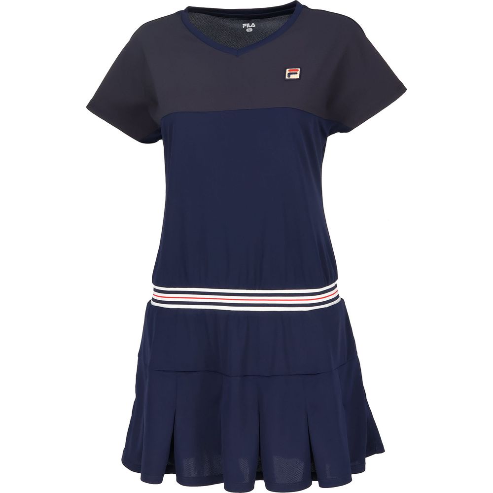 FILA ワンピース レディーステニスウェア ネイビー 紺 花柄 ☆ - ウェア