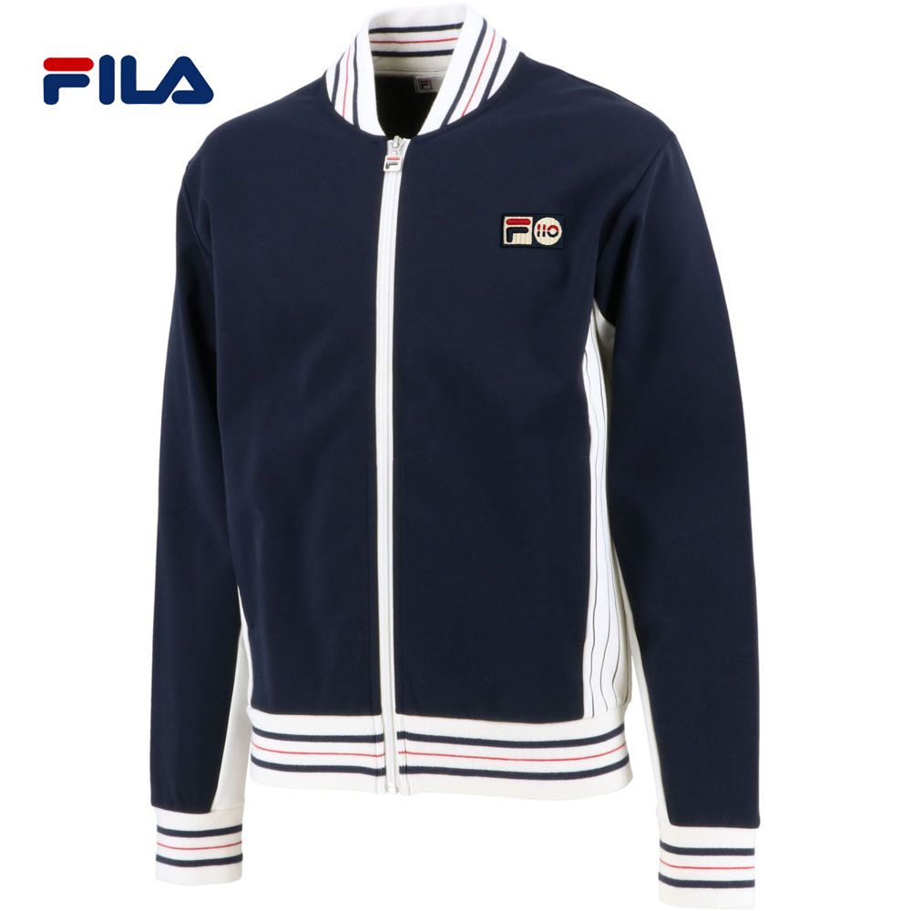 フィラ FILA テニスウェア メンズ 110 ボルグジャケット VM5554 110周年モデル 2021FW