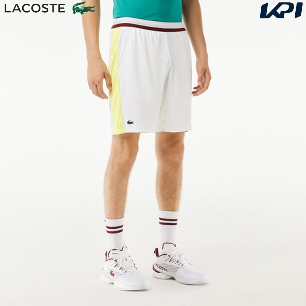 ラコステ LACOSTE テニスウェア メンズ 『ダニール・メドベージェフ』ウルトラドライサイドラインショーツ GH1098-99-Q0I 2023FW