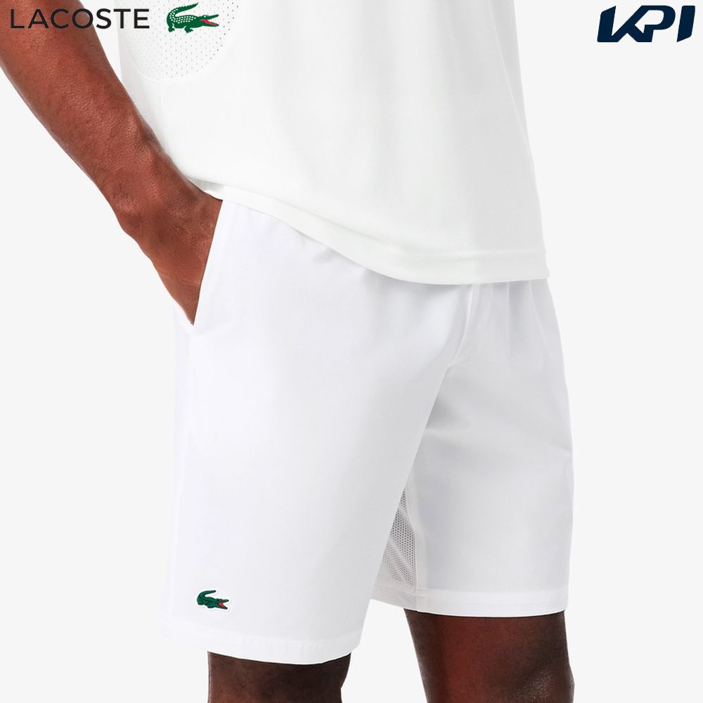 ラコステ LACOSTE テニスウェア メンズ   『ノバク・ジョコビッチ』メッシュガゼットテニスショーツ GH7413-99-3IN 2026SS 2月中旬発売予定※予約「タオルキャンペーン対象」