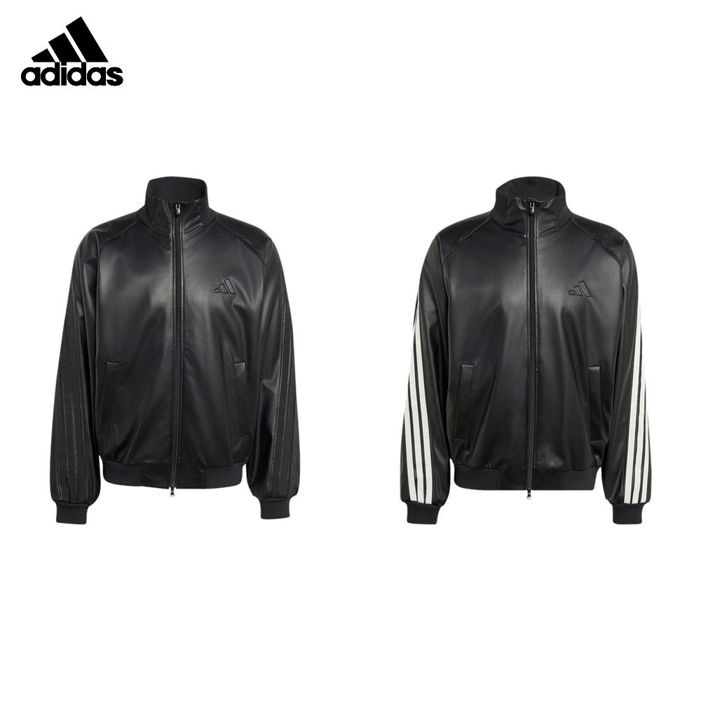 アディダス adidas マルチSPウェア メンズ   スタジアム ルーズフィット フェイクレザー トラックジャケット HL312 2026FW