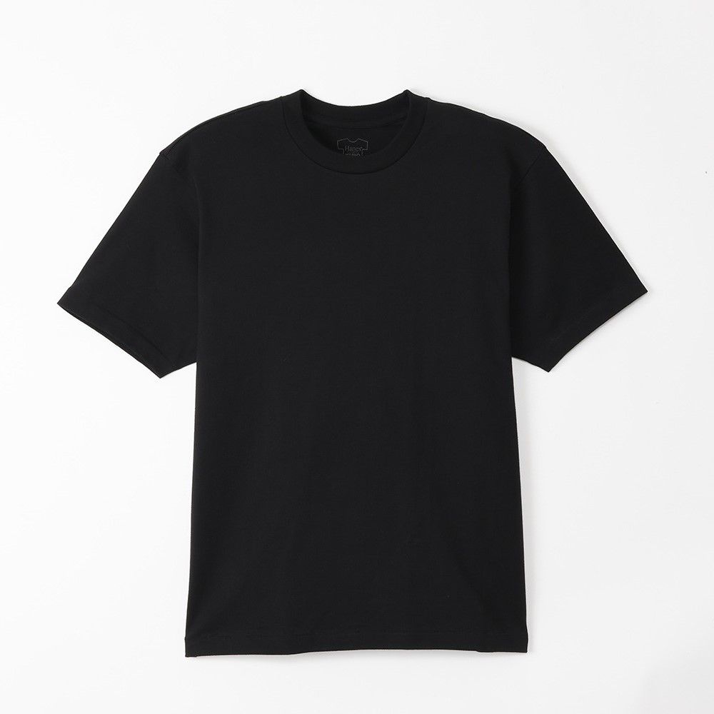 Hanes マルチSPウェア メンズ   1P KURO CREW NECK T-SHIRT HM1-D202 2026SS