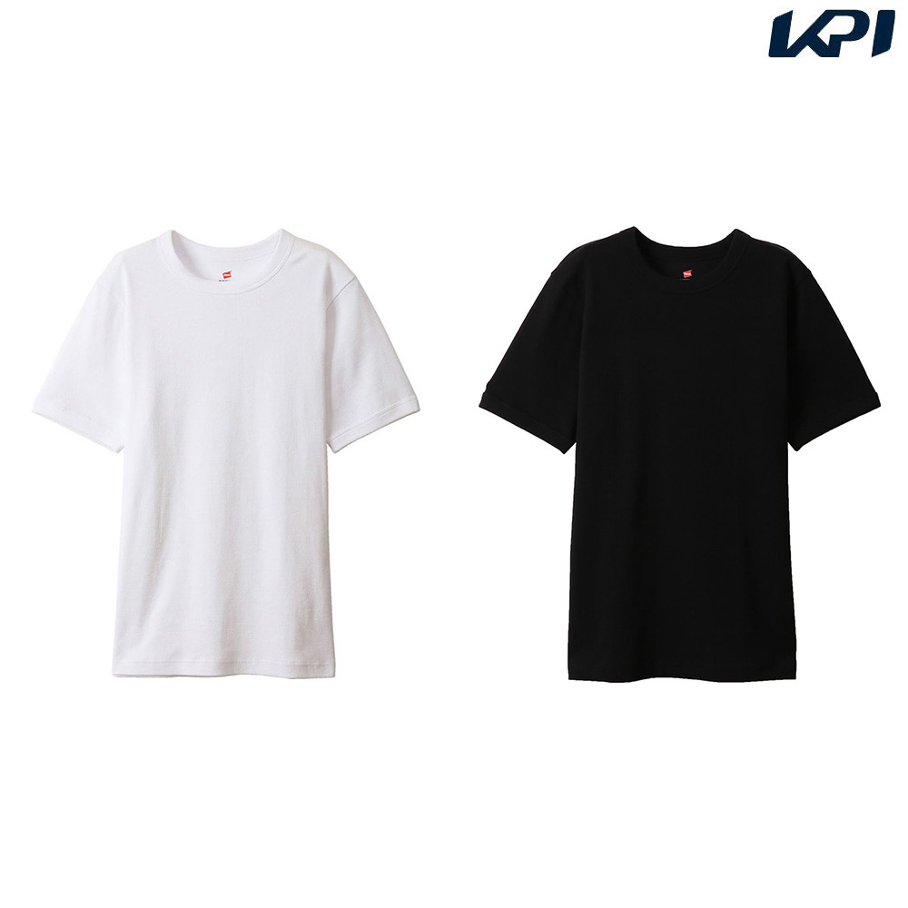 Hanes マルチSPウェア ユニセックス   RIB S/S T-SHIRT リブ半袖Tシャツ HM1-R103-a 2024SS