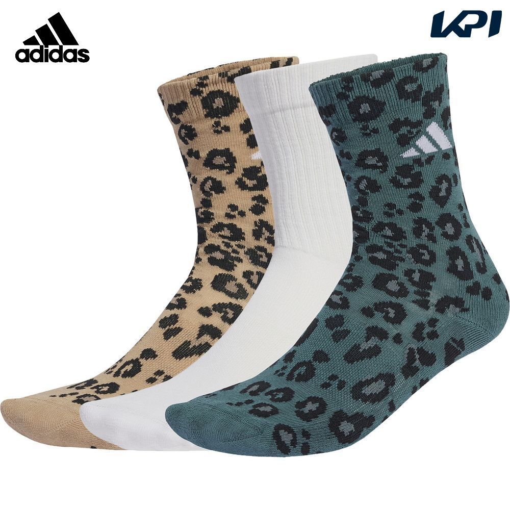 アディダス adidas マルチSPアクセサリー メンズ   レオパードプリント ソックス 3足パック HO056