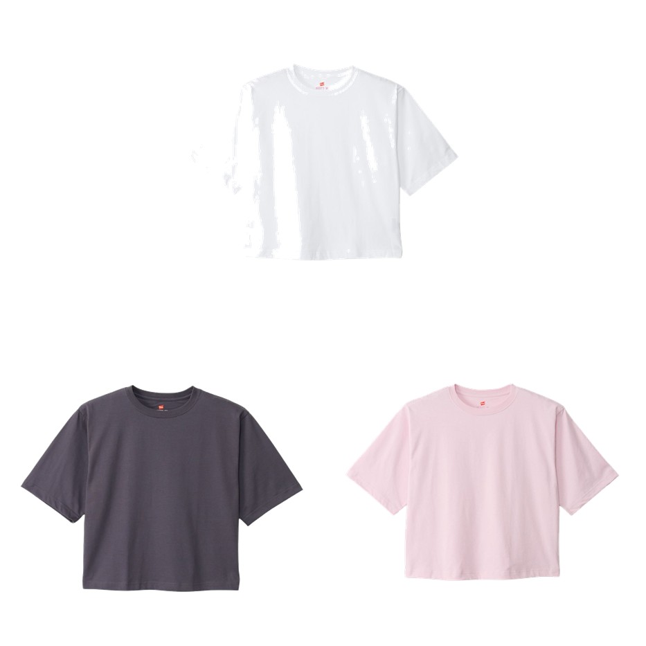 Hanes フィットネスウェア レディース   1P CREW NECK T-SHIRT HW1-E001 2026FW