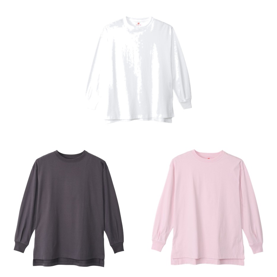 Hanes フィットネスウェア レディース   1P VOLUME SLEEVE T-SHIRT HW4-E002 2026FW