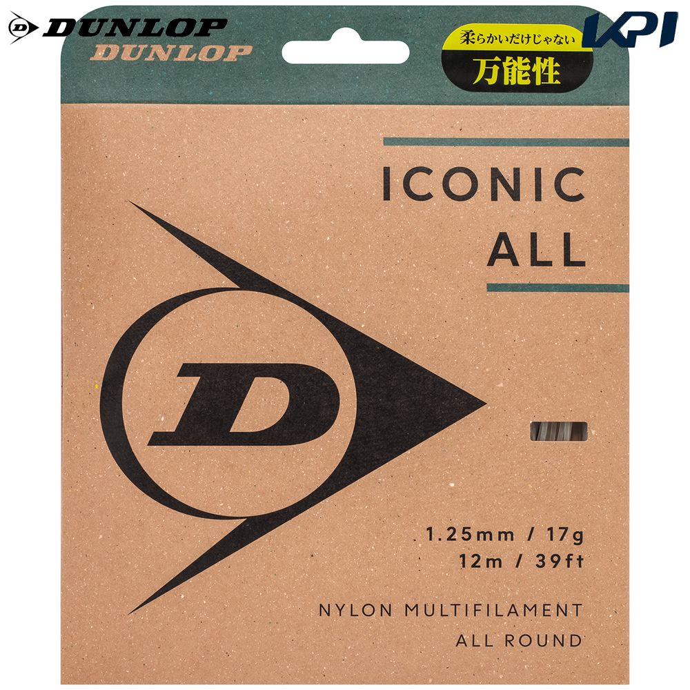 ダンロップ DUNLOP テニスガット・ストリング    ICONIC ALL アイコニック・オール 単張 12ｍ DSTA31001