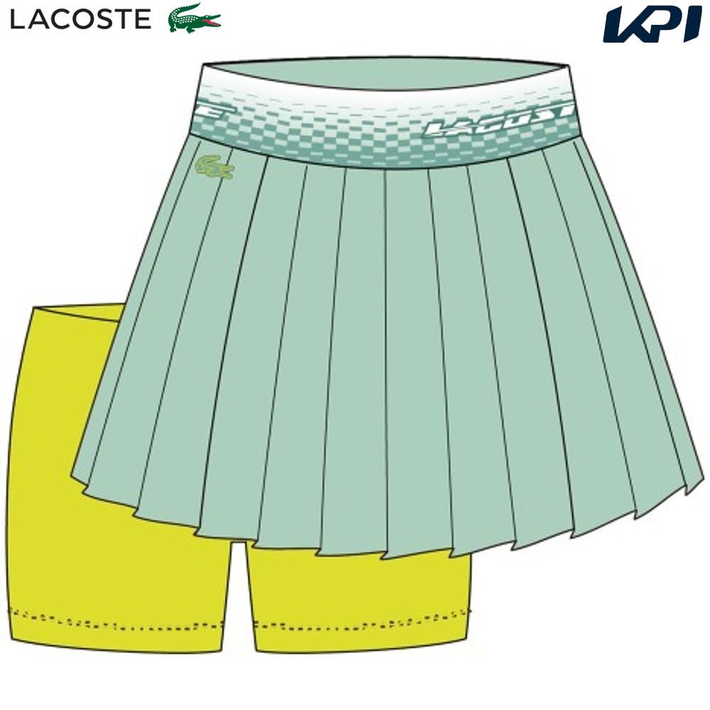ラコステ LACOSTE テニスウェア レディース スカート JF4925-99-TID 2023SS